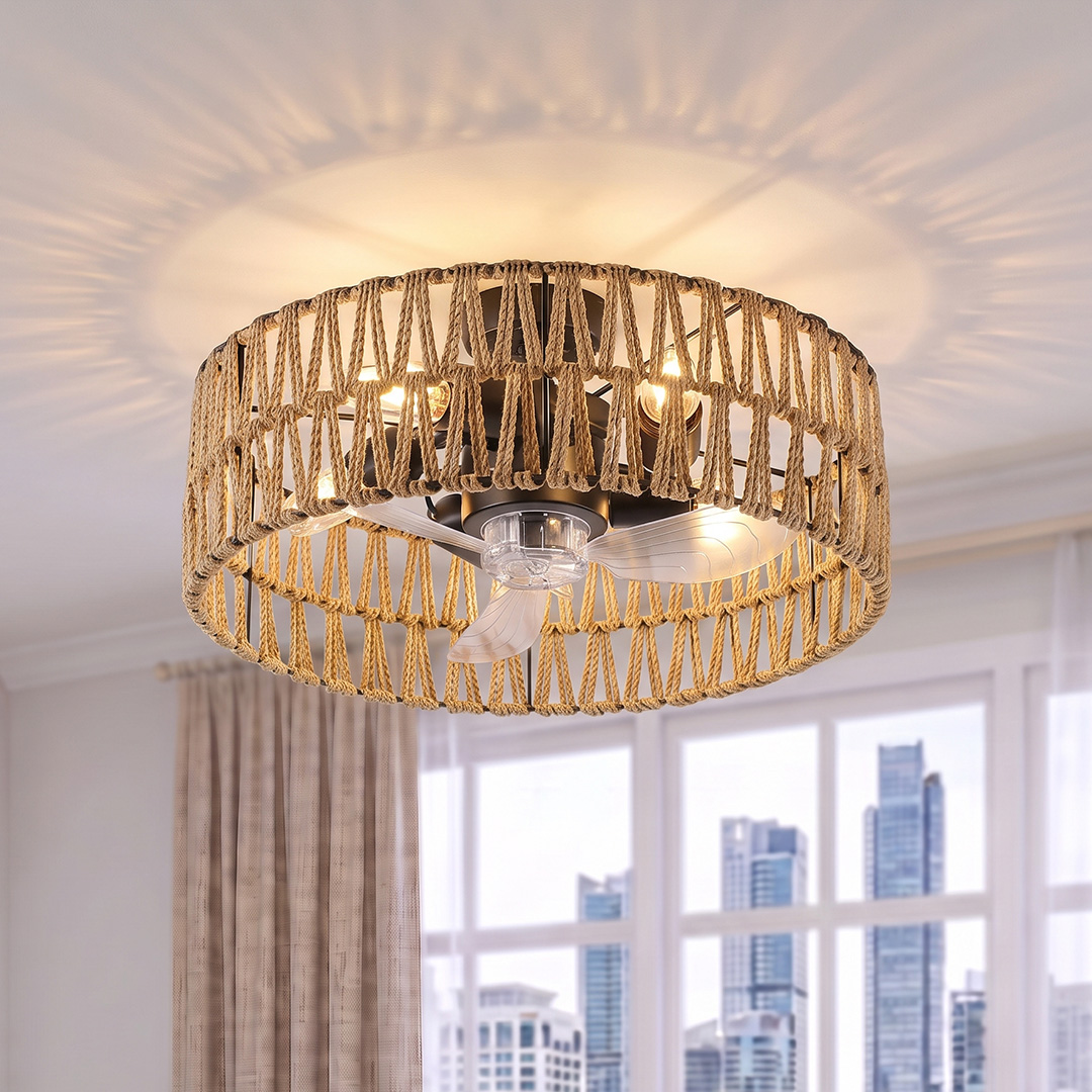 Boho Ceiling Fan Light