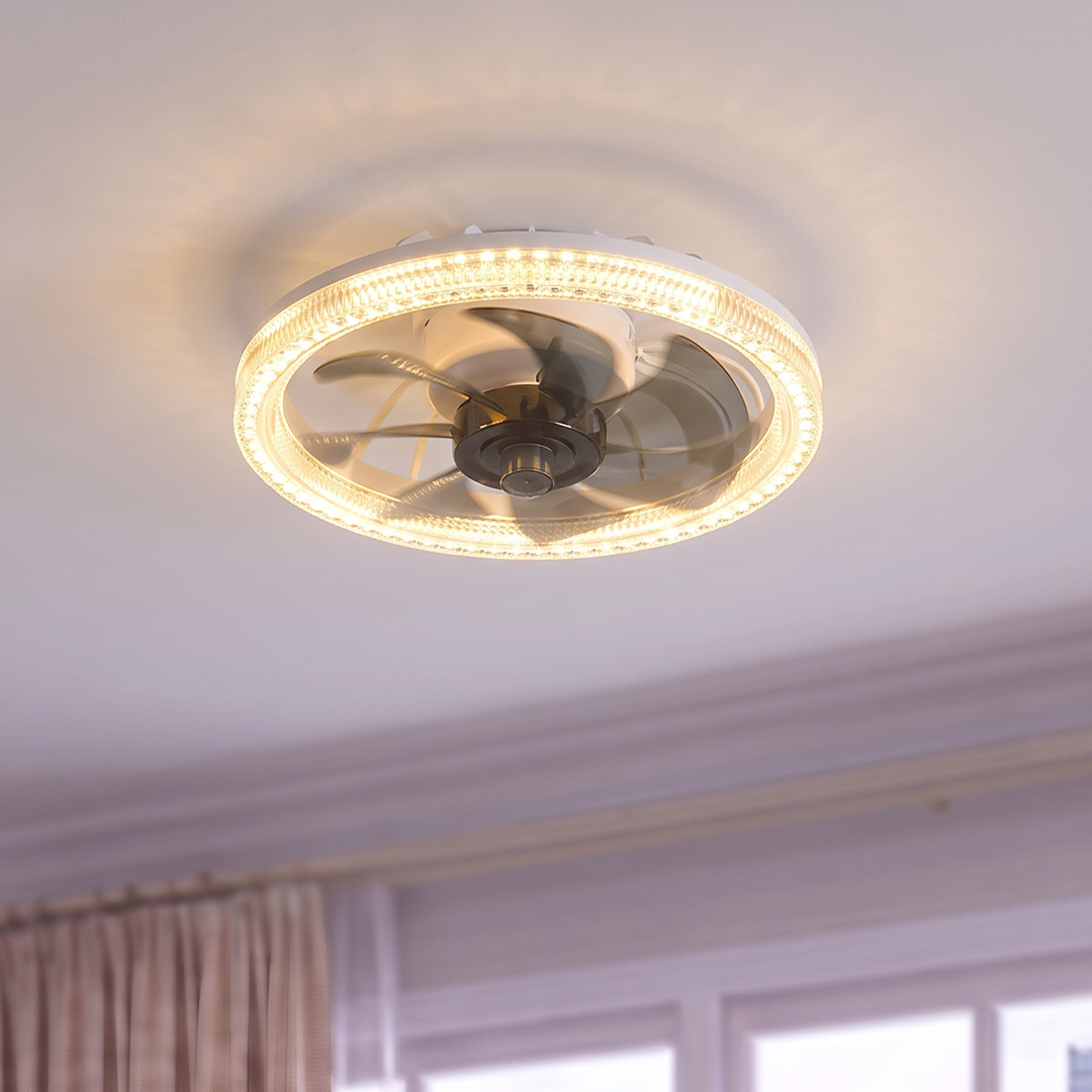 2-in-1 Remote-Controlled Ceiling Fan with LED Light – Energy-Efficient, Quiet Motor & Perfect for Home Comfort 🏠