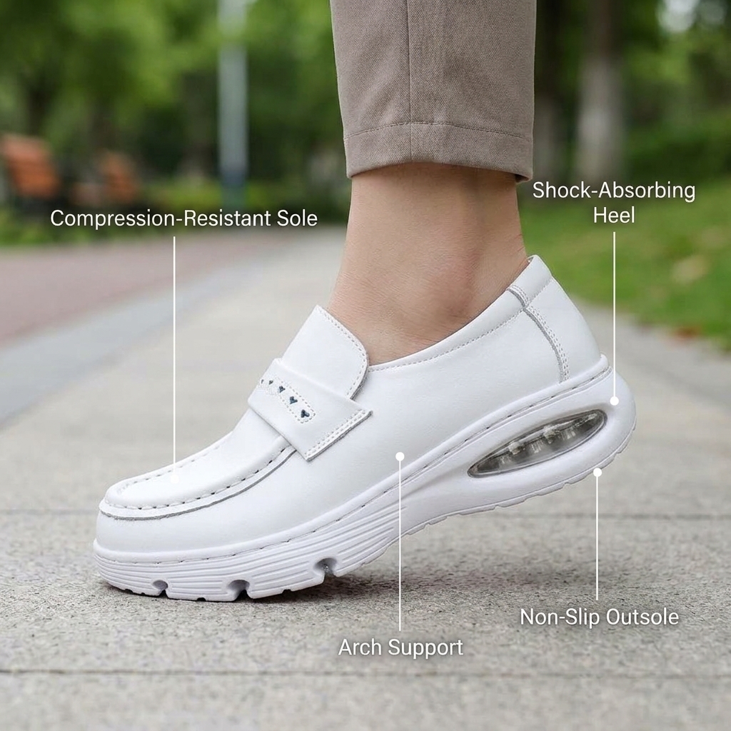 Softswear™ ™ Grace Air — Air-Cushioned Work Loafers for Long Shifts
