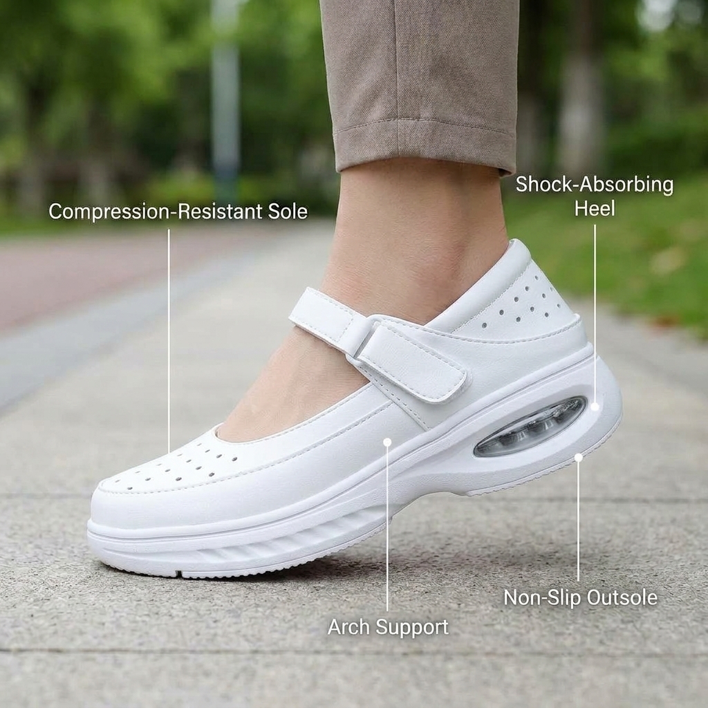 Softswear™ Breeze Air — Breathable Mary Jane Work Shoes for All-Day Comfort