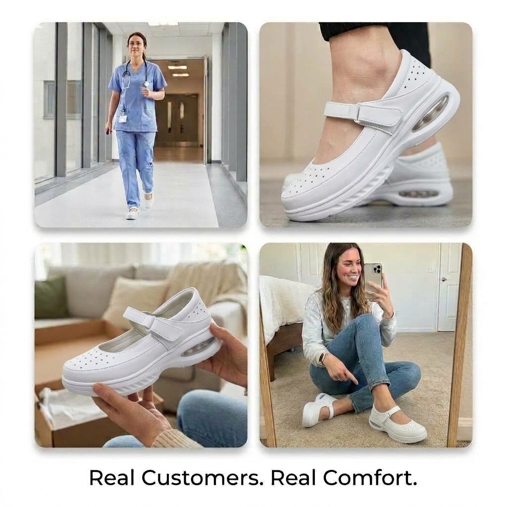 Softswear™ Breeze Air — Breathable Mary Jane Work Shoes for All-Day Comfort