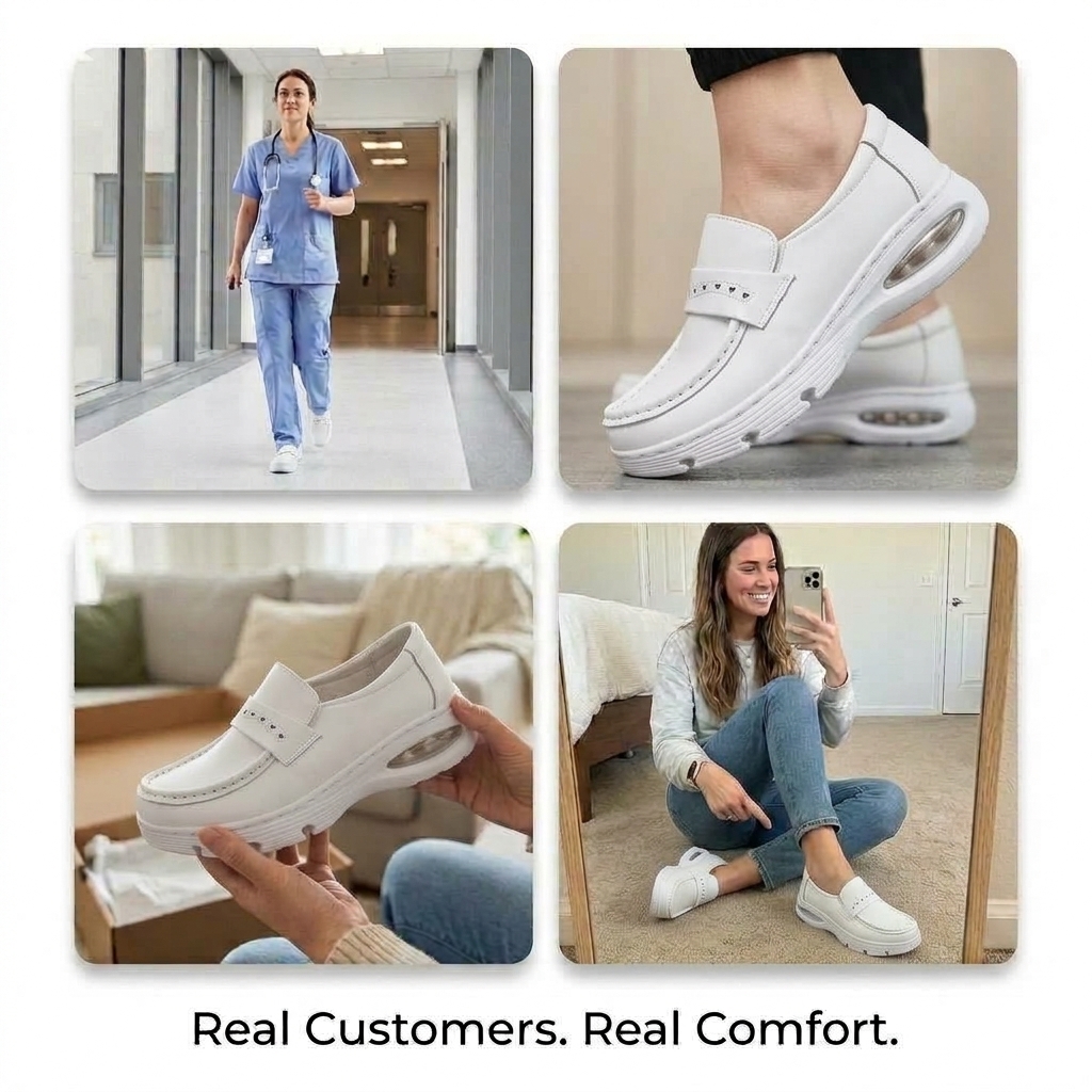 Softswear™ ™ Grace Air — Air-Cushioned Work Loafers for Long Shifts