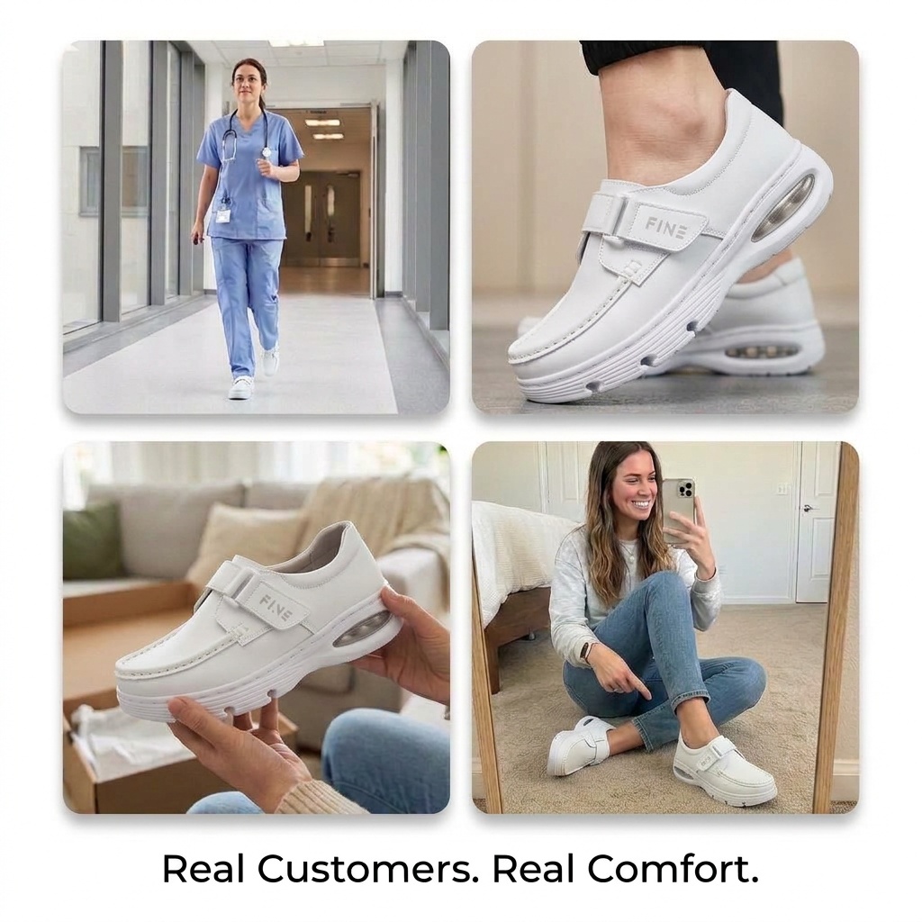 Softswear™ Secure Air — Air-Cushioned Hook-and-Loop Work Shoes for All-Day Comfort
