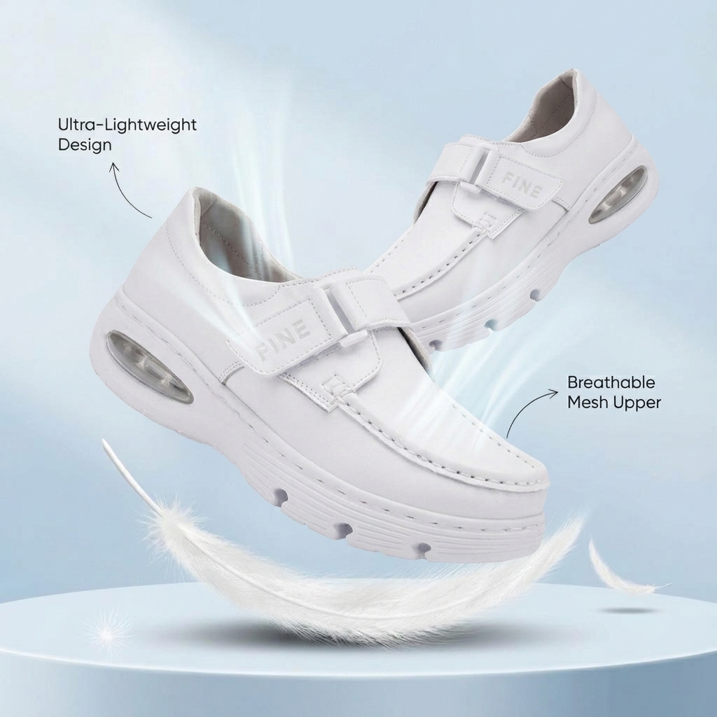 Softswear™ Secure Air — Air-Cushioned Hook-and-Loop Work Shoes for All-Day Comfort