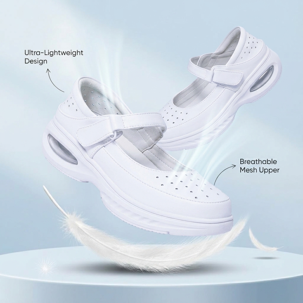 Softswear™ Breeze Air — Breathable Mary Jane Work Shoes for All-Day Comfort