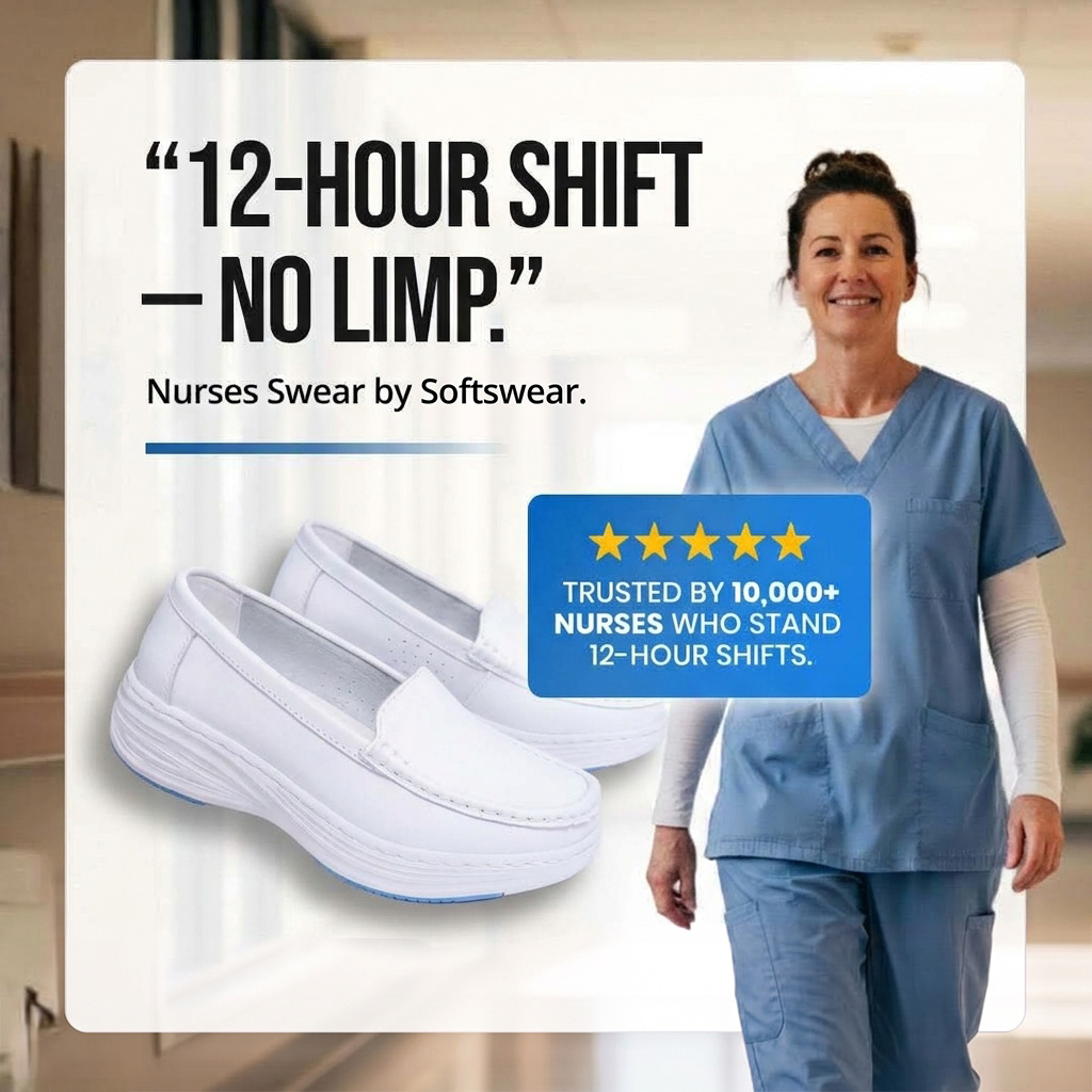 Softswear™ Ease — Slip-On Work Shoes for All-Day Comfort & Long Shifts