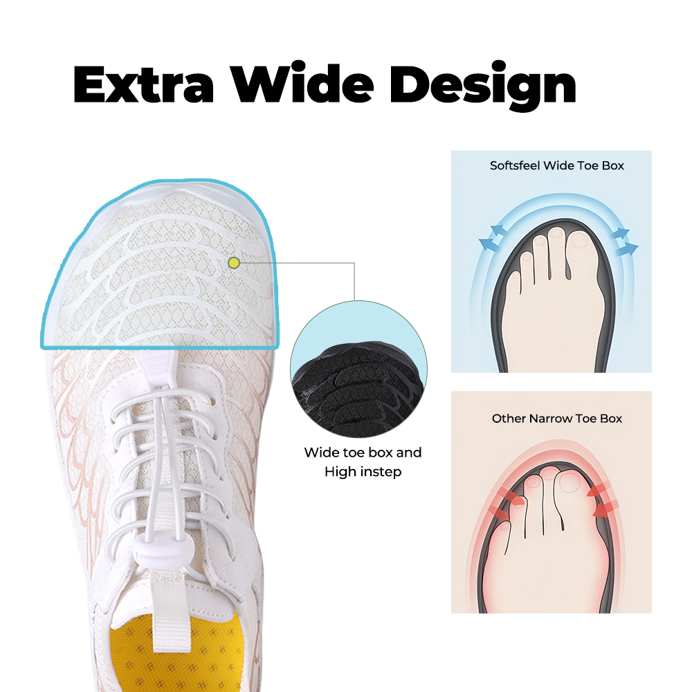 CanyonFlex - Zero Drop Healthy River Shoes (Unisex) - White