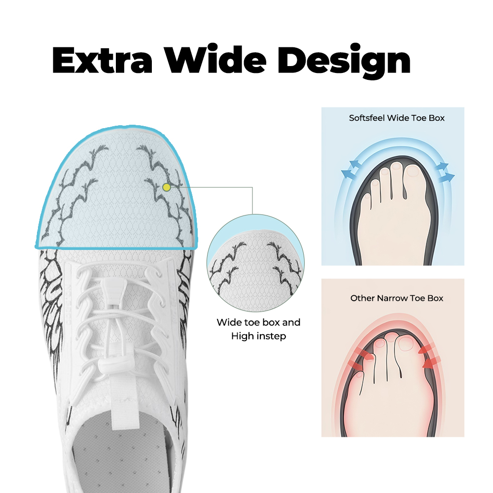 UniGrip - Optimal Health & Traction Shoes (Unisex) - White