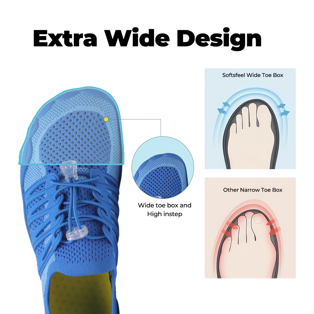 CanyonTrek: Non-Slip All-Environment Barefoot Shoes - Royal Blue