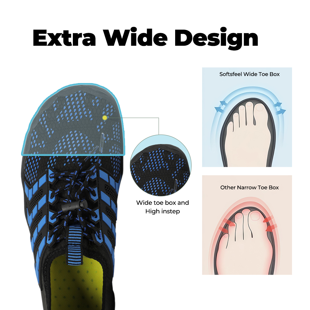 Feel Pro - healthy & comfortable barefoot shoes - Black Blue