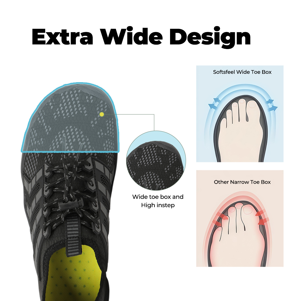 Feel Pro - healthy & comfortable barefoot shoes - Black