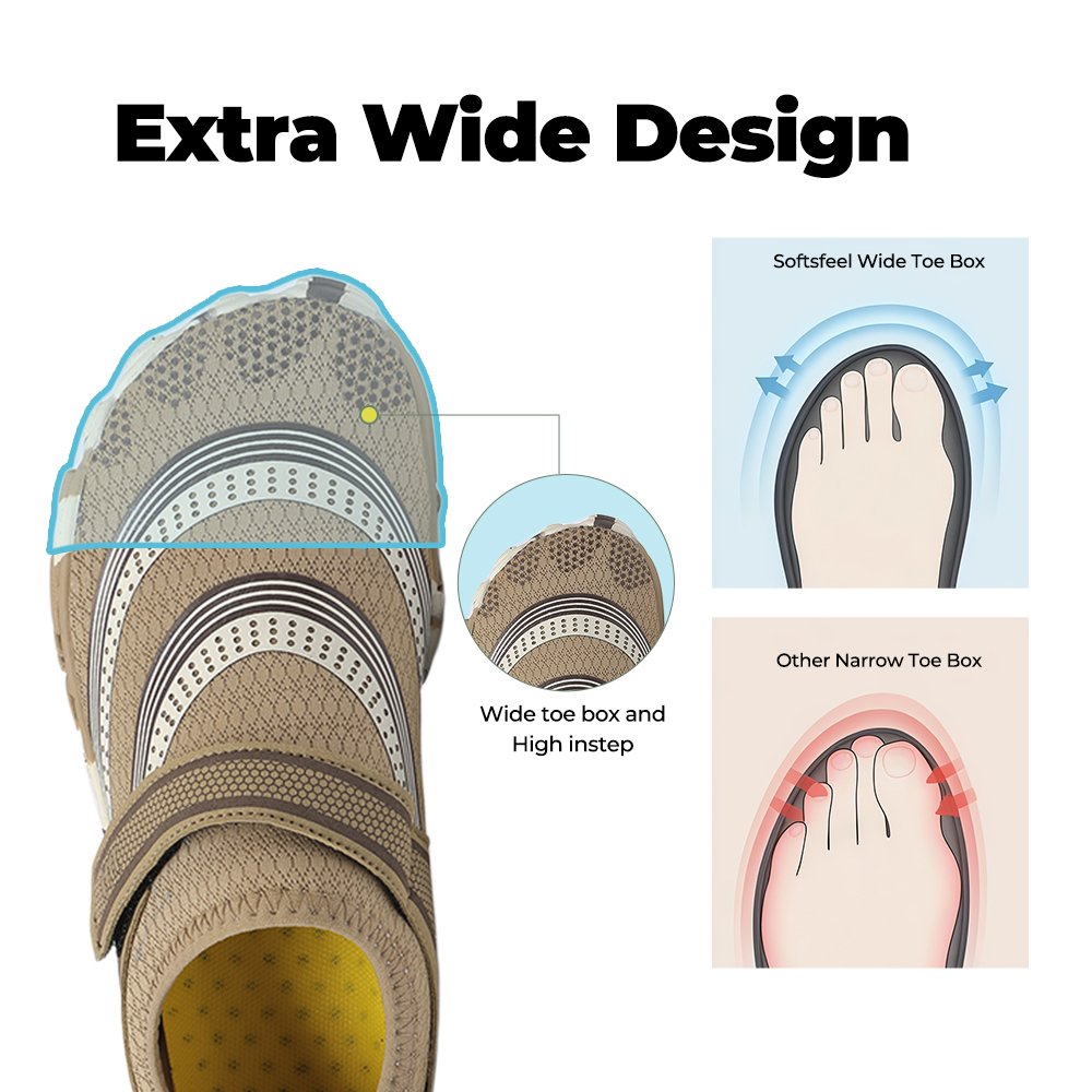 Outdoor Master - slip-resistant & comfortable barefoot shoes - Khaki