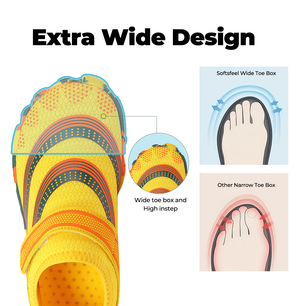 Outdoor Master - slip-resistant & comfortable barefoot shoes - Yellow