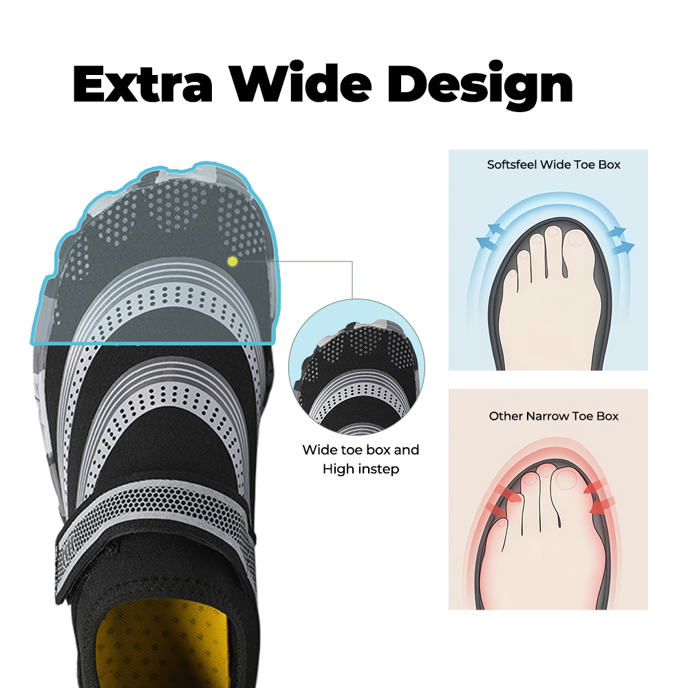 Outdoor Master - slip-resistant & comfortable barefoot shoes - Black