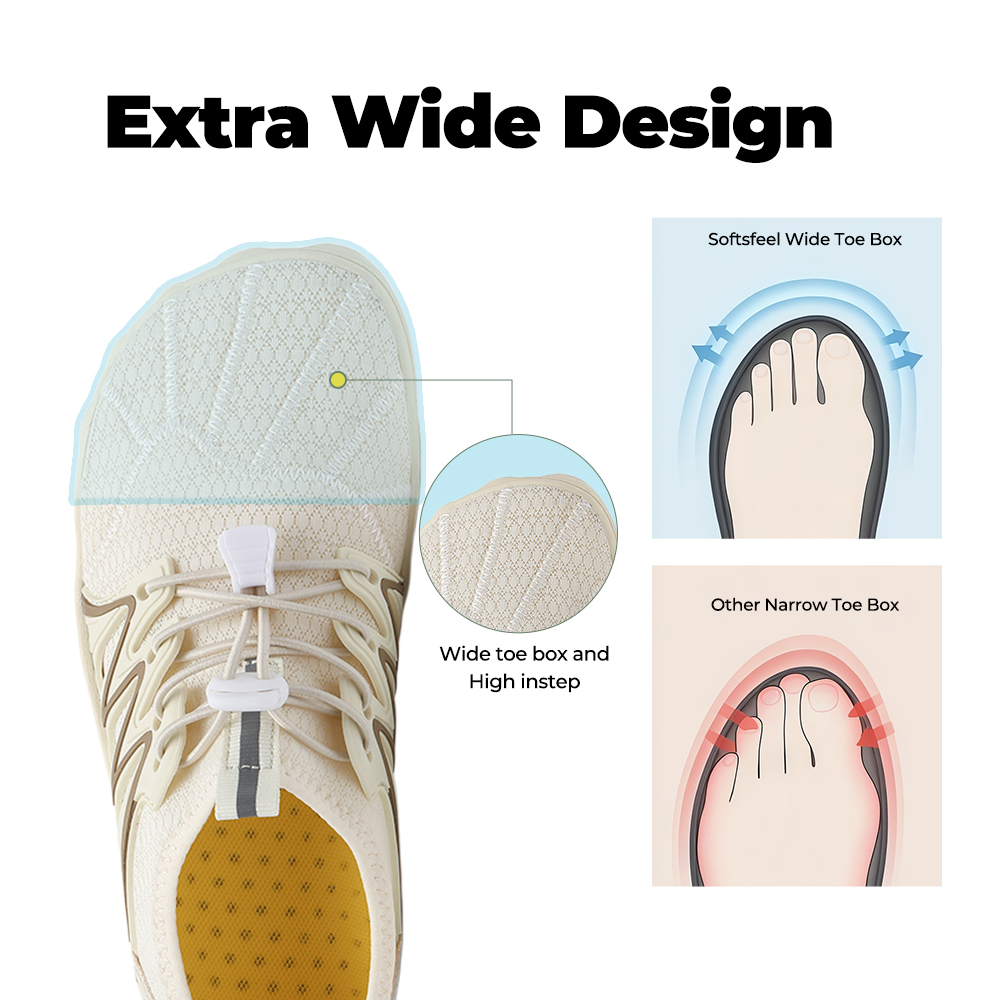 WildStride Pro: All-Terrain Grip Barefoot Shoes (Unisex) - Beige