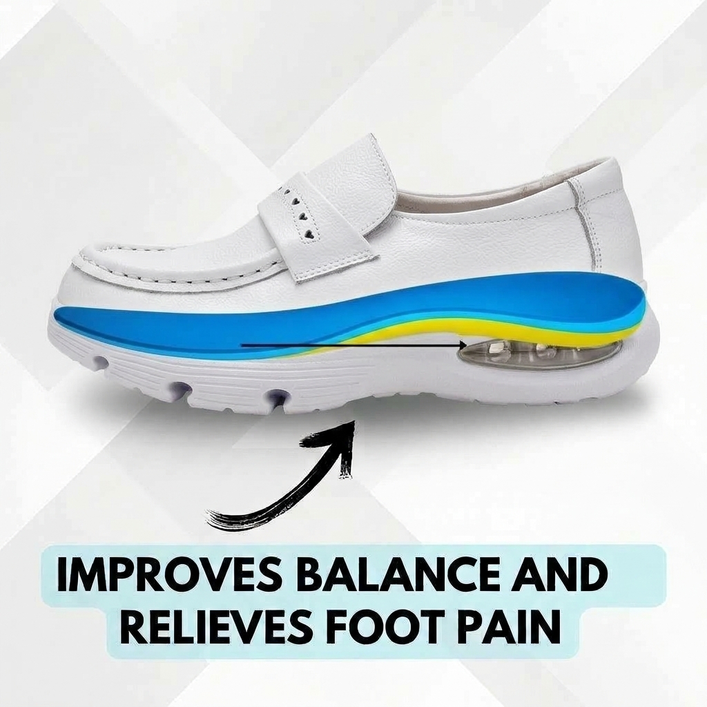 Softswear™ ™ Grace Air — Air-Cushioned Work Loafers for Long Shifts