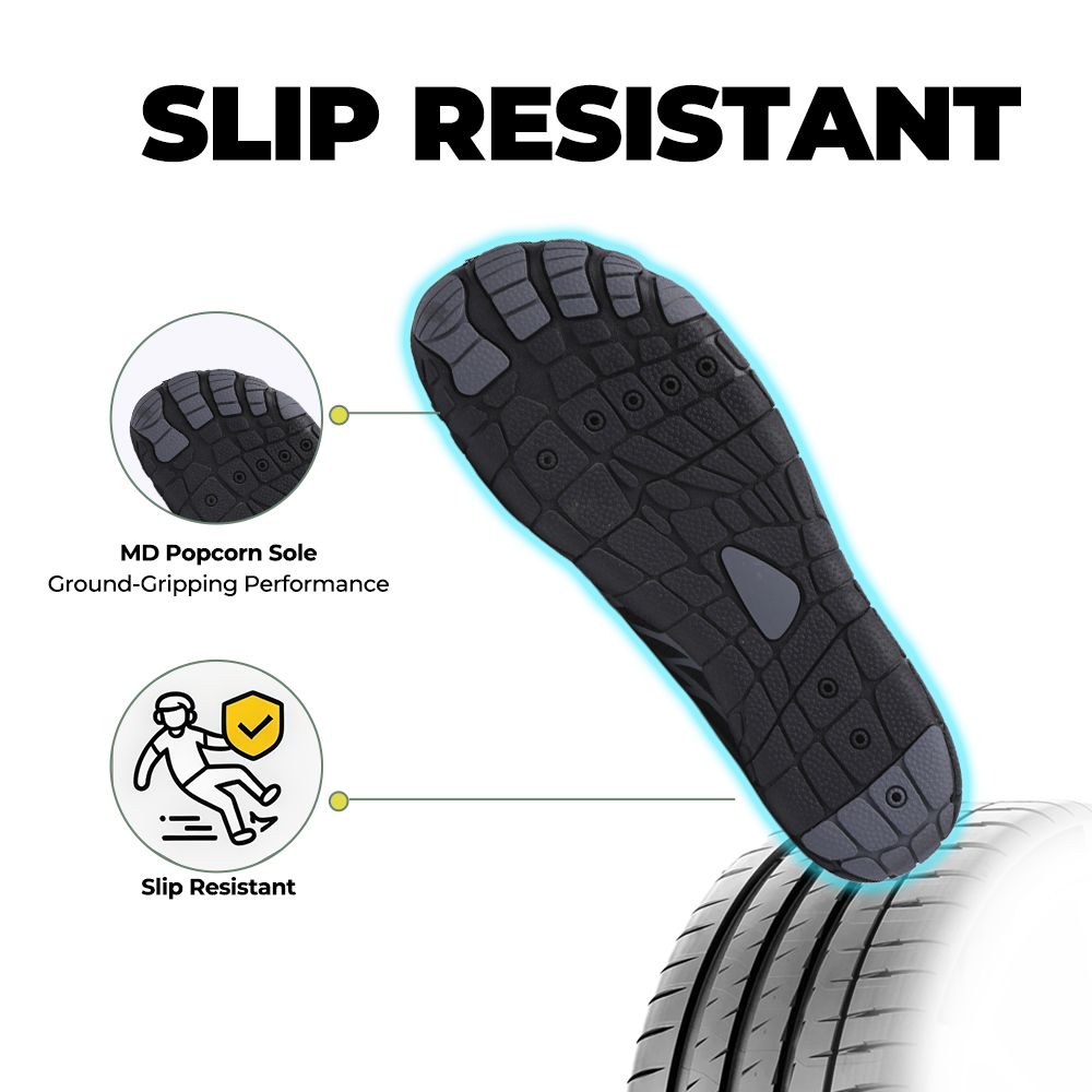 Lorax Pro - Healthy & non-slip barefoot shoes (Unisex) - Black