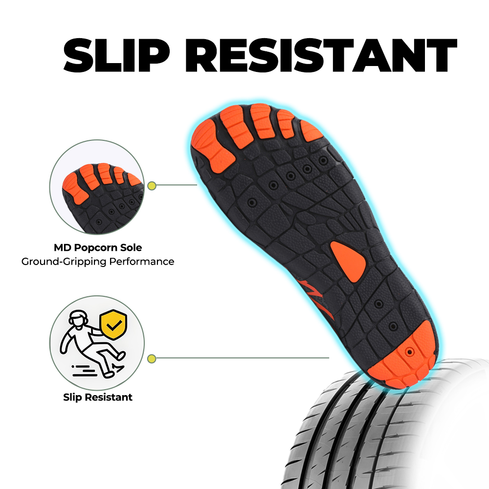 Lorax Pro - Healthy & non-slip barefoot shoes (Unisex) - Orange