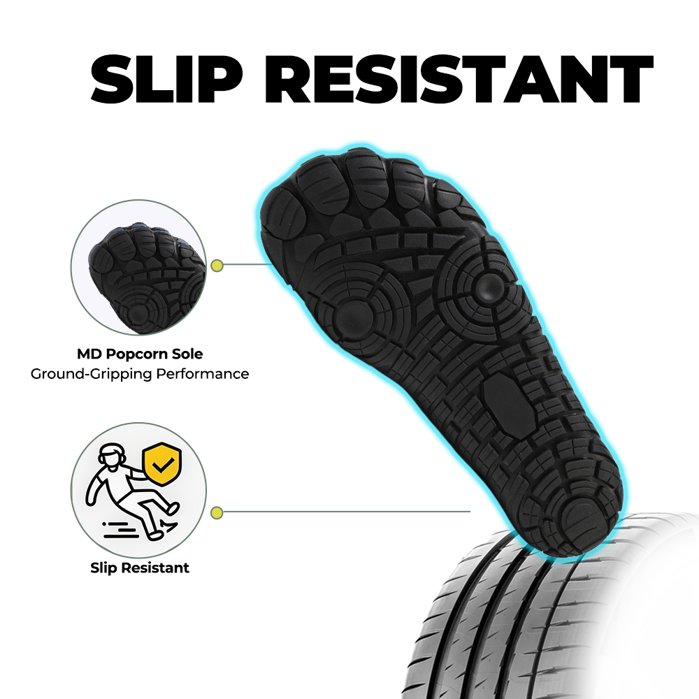 StreamGrip - Non-Slip Barefoot Water Shoes (Unisex) - Black