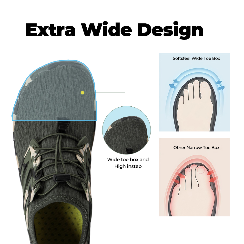 FlowStride - Quick-Dry Breathable Wading Shoes (Unisex) - Black