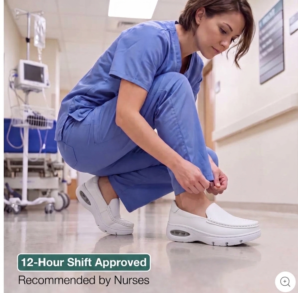 Softswear™ Ease Air — Slip-On Air-Cushioned Work Shoes for 12-Hour Shifts