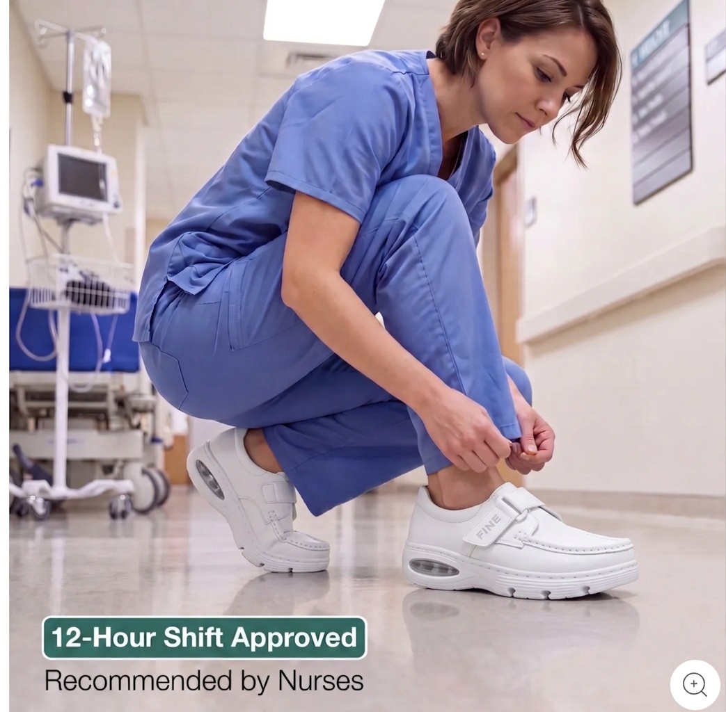 Softswear™ Secure Air — Air-Cushioned Hook-and-Loop Work Shoes for All-Day Comfort