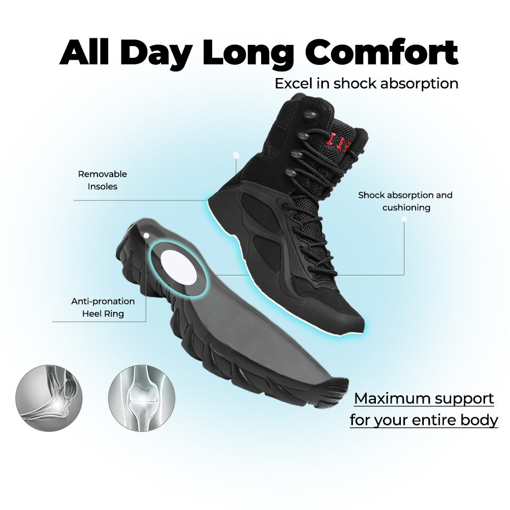 Tactical Military Boots – All-Day Comfort & Rugged Durability