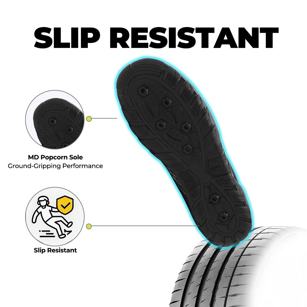 UniGrip - Optimal Health & Traction Shoes (Unisex) - Black