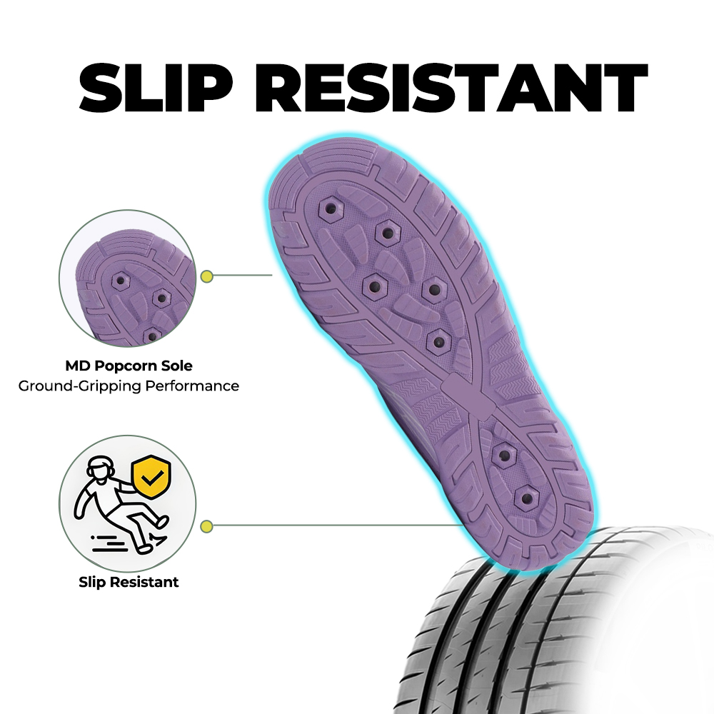 UniGrip - Optimal Health & Traction Shoes (Unisex) - Purple