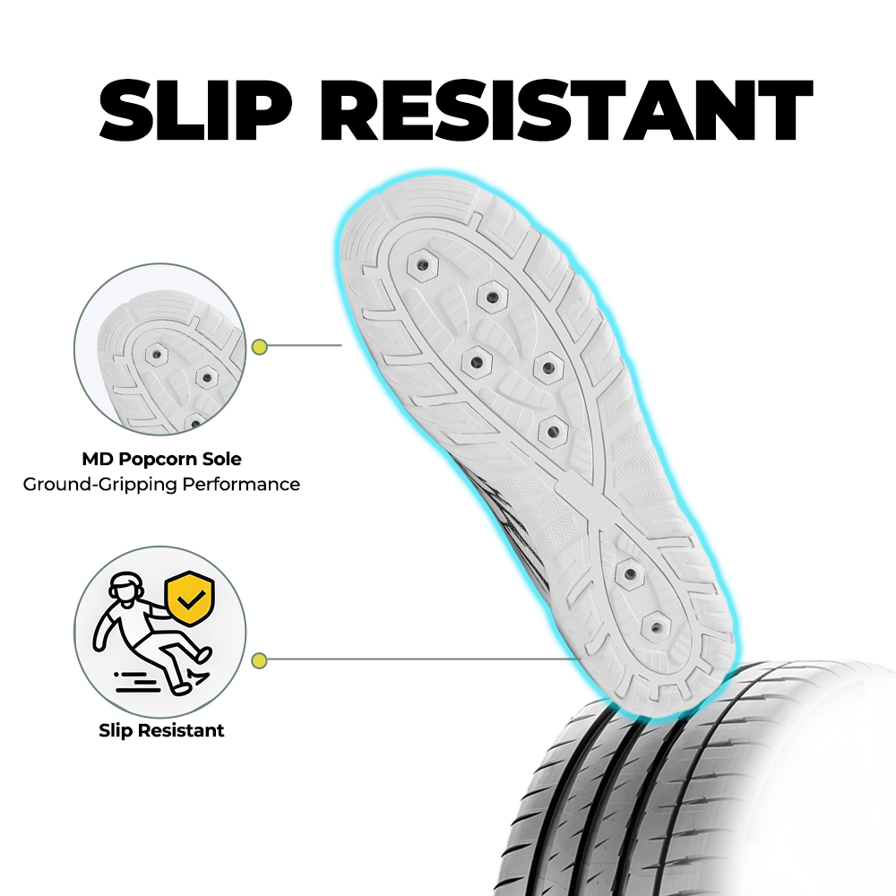 UniGrip - Optimal Health & Traction Shoes (Unisex) - White