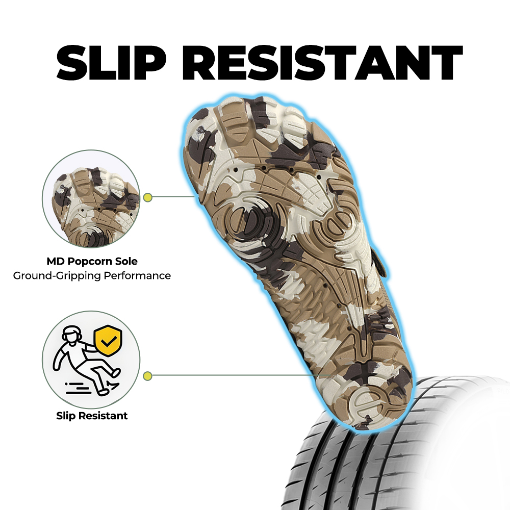 Outdoor Master - slip-resistant & comfortable barefoot shoes - Khaki