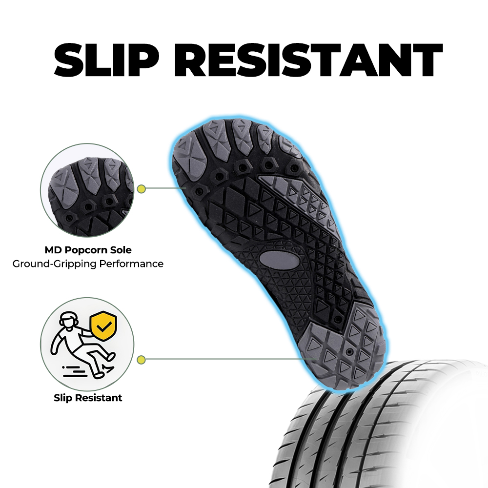 EcoComfort - Ultimate Wellness Barefoot Shoes - Black Gray