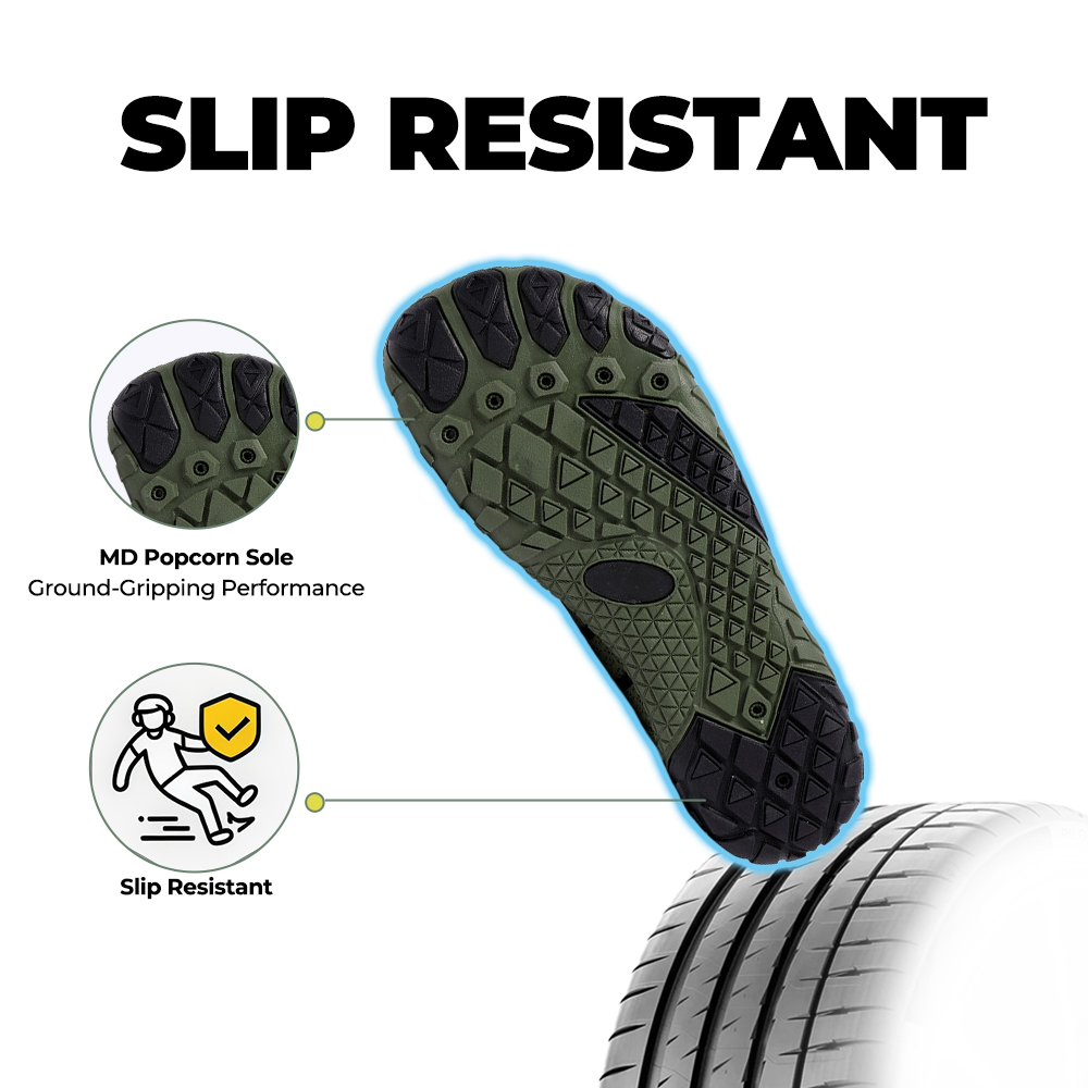 EcoComfort - Ultimate Wellness Barefoot Shoes - Army Green