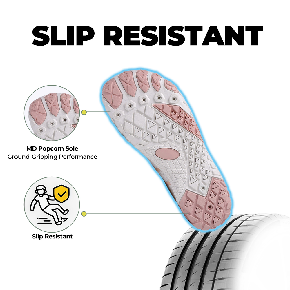 EcoComfort - Ultimate Wellness Barefoot Shoes - White Pink