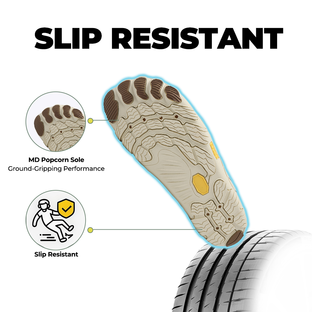 WildStride Pro: All-Terrain Grip Barefoot Shoes (Unisex) - Beige