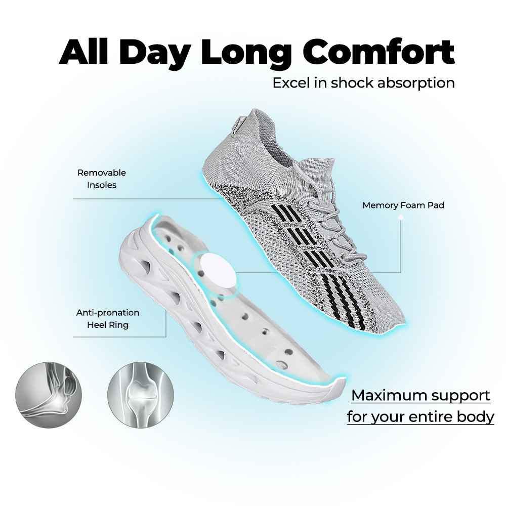 Men's WideToe Grip V3 - Silver Mist