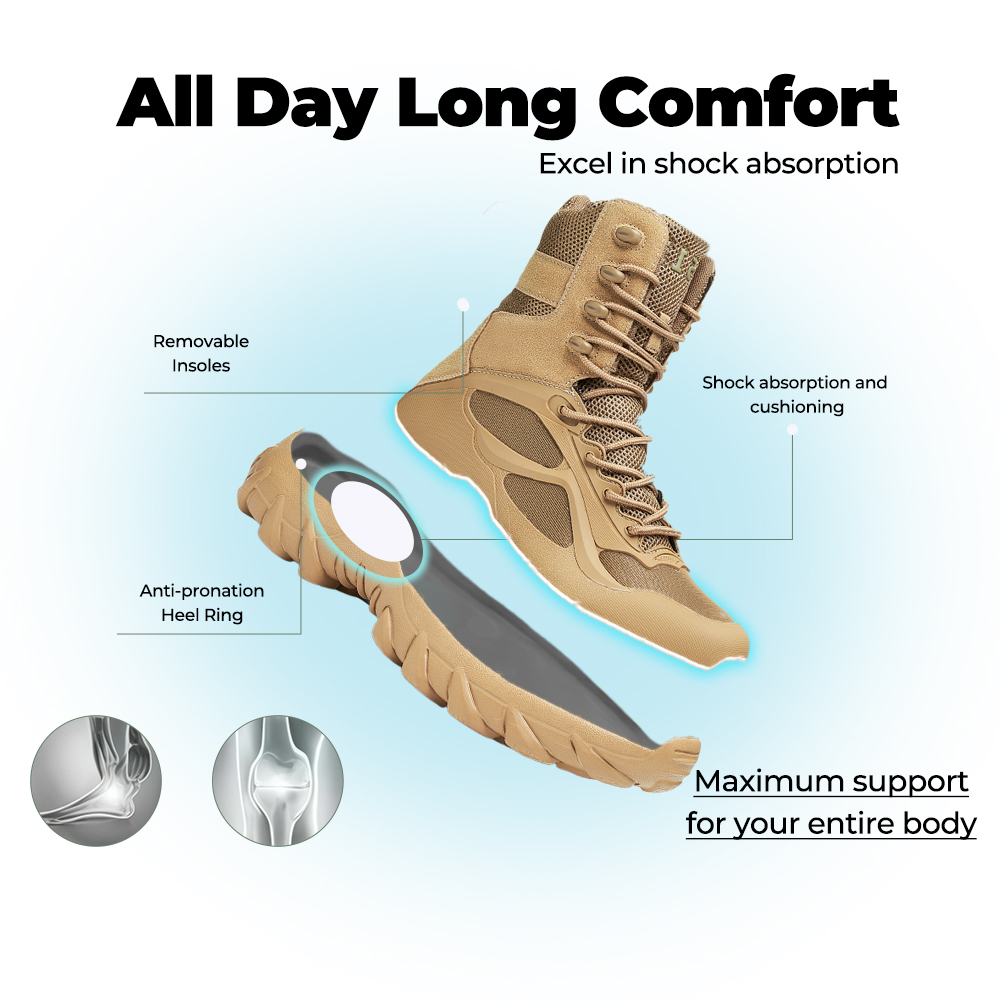 Tactical Military Boots – All-Day Comfort & Rugged Durability