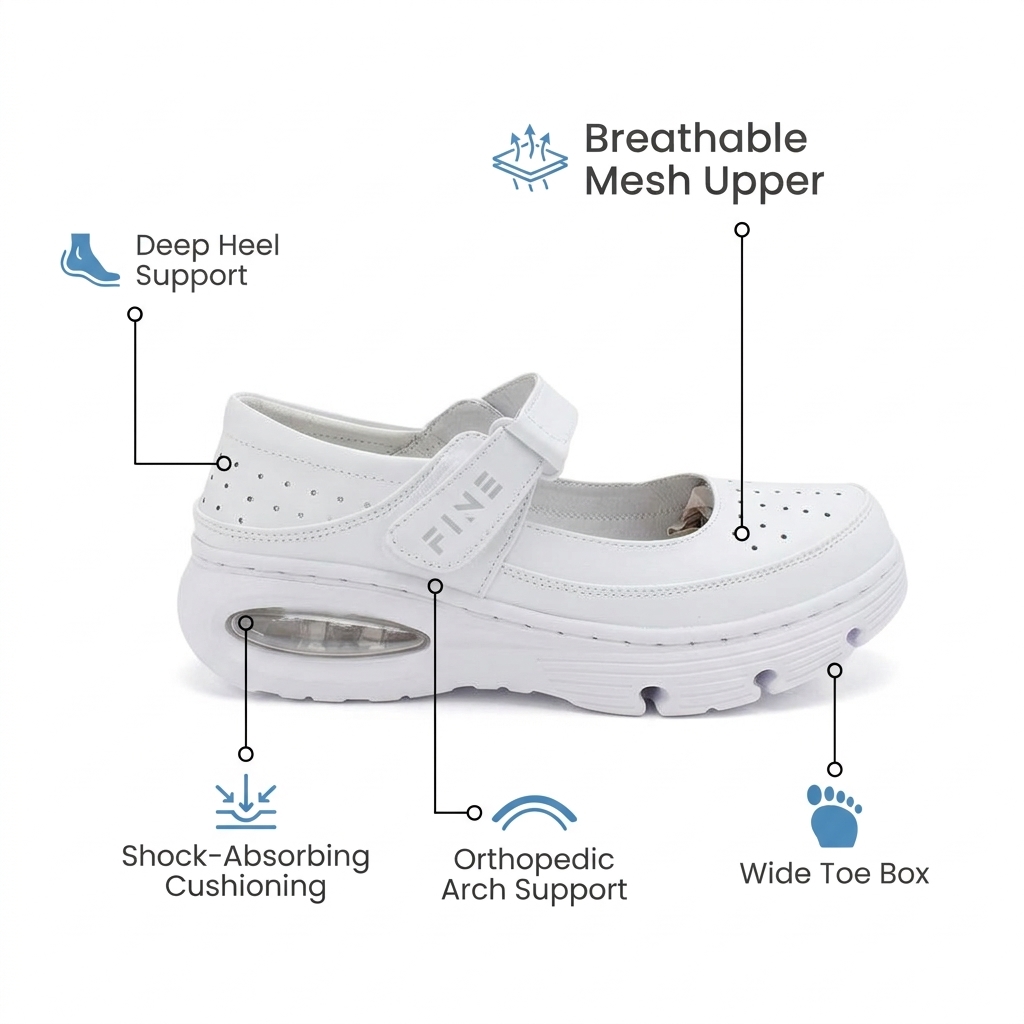 Softswear™ Shift Air — Air-Cushioned Work Shoes for 12-Hour Shifts & All-Day Comfort
