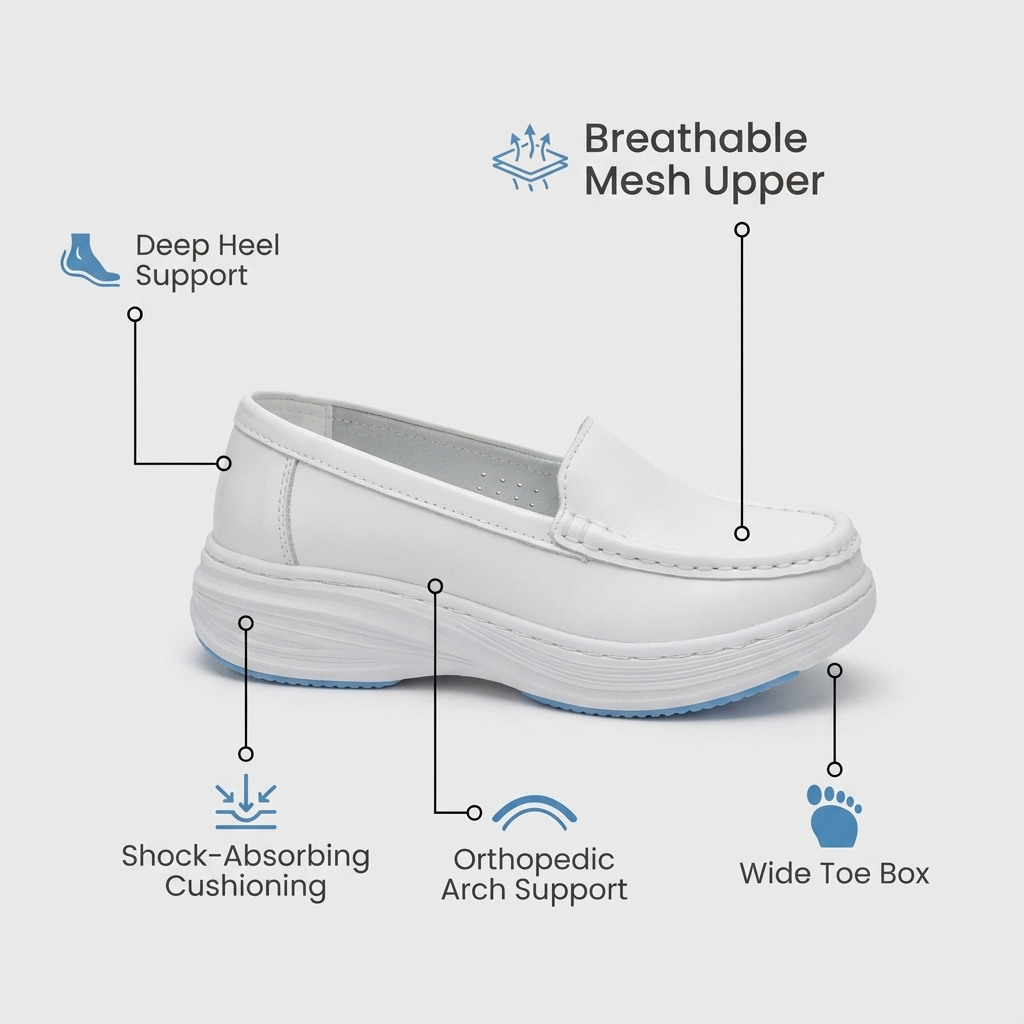 Softswear™ Ease — Slip-On Work Shoes for All-Day Comfort & Long Shifts