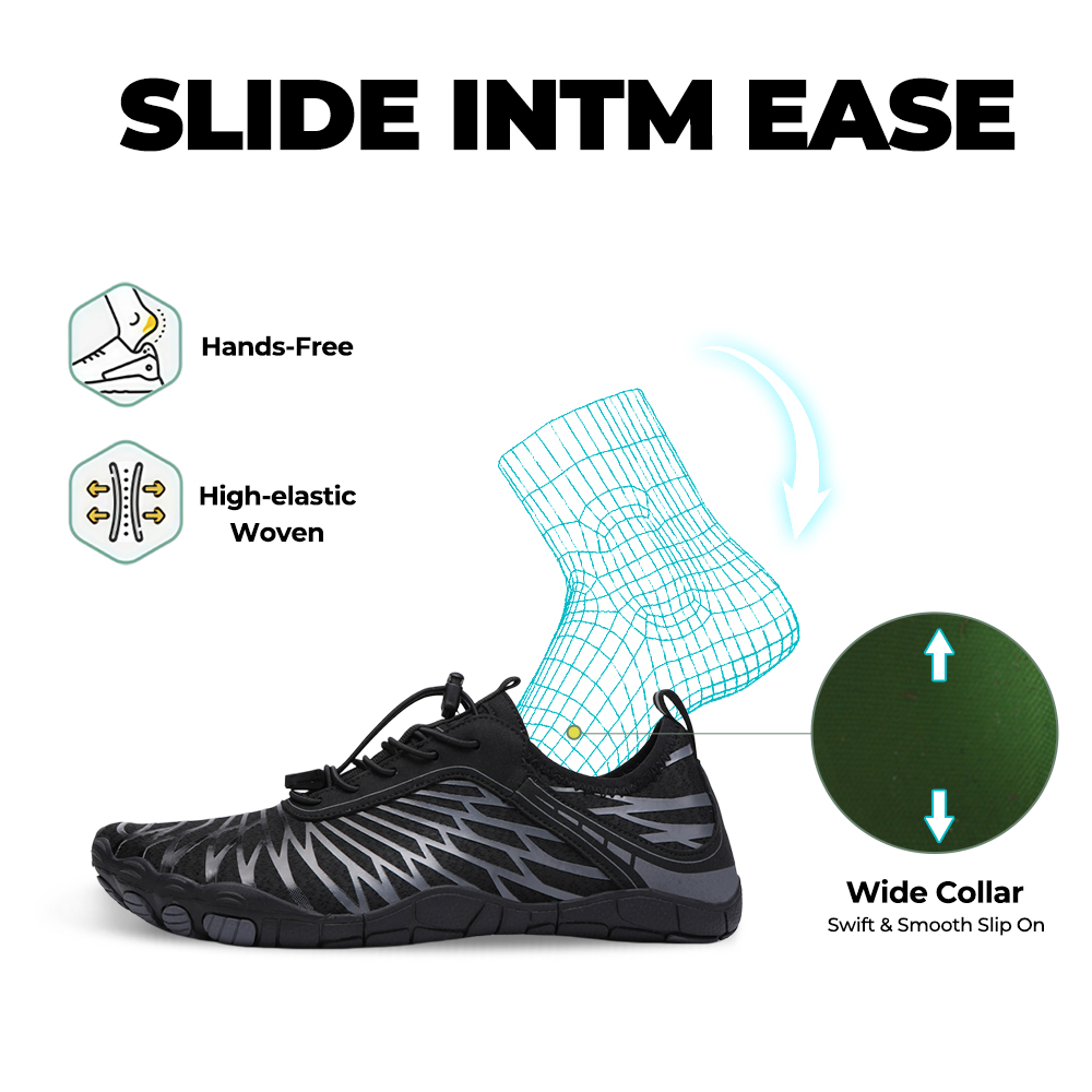 Lorax Pro - Healthy & non-slip barefoot shoes (Unisex) - Black