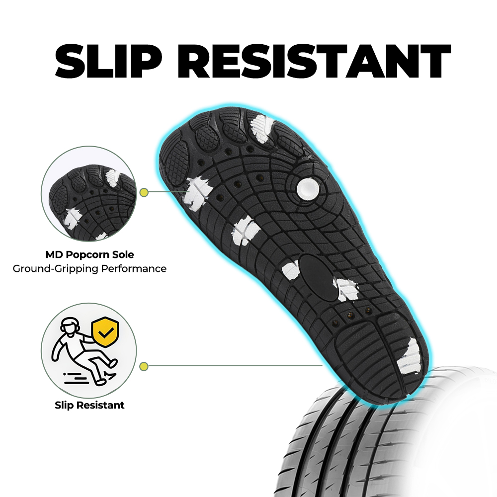 FlowStride - Quick-Dry Breathable Wading Shoes (Unisex) - Black