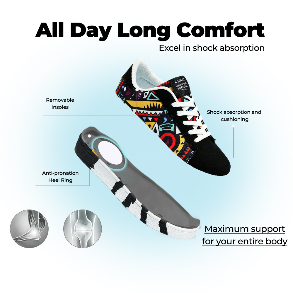 Softswear®Men Relieve Foot Pain Perfect Walking Shoes - Black