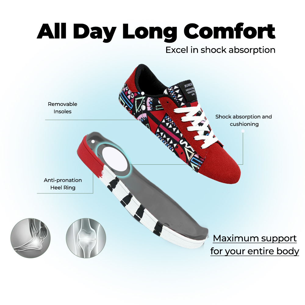 Softswear®Men Relieve Foot Pain Perfect Walking Shoes - Red