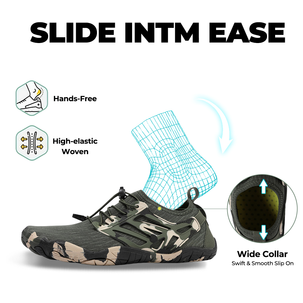 FlowStride - Quick-Dry Breathable Wading Shoes (Unisex) - Black