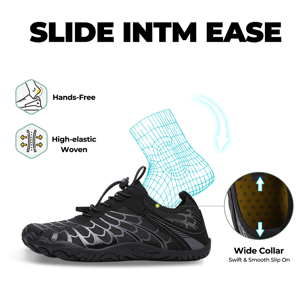 CanyonFlex - Zero Drop Healthy River Shoes (Unisex) - Black