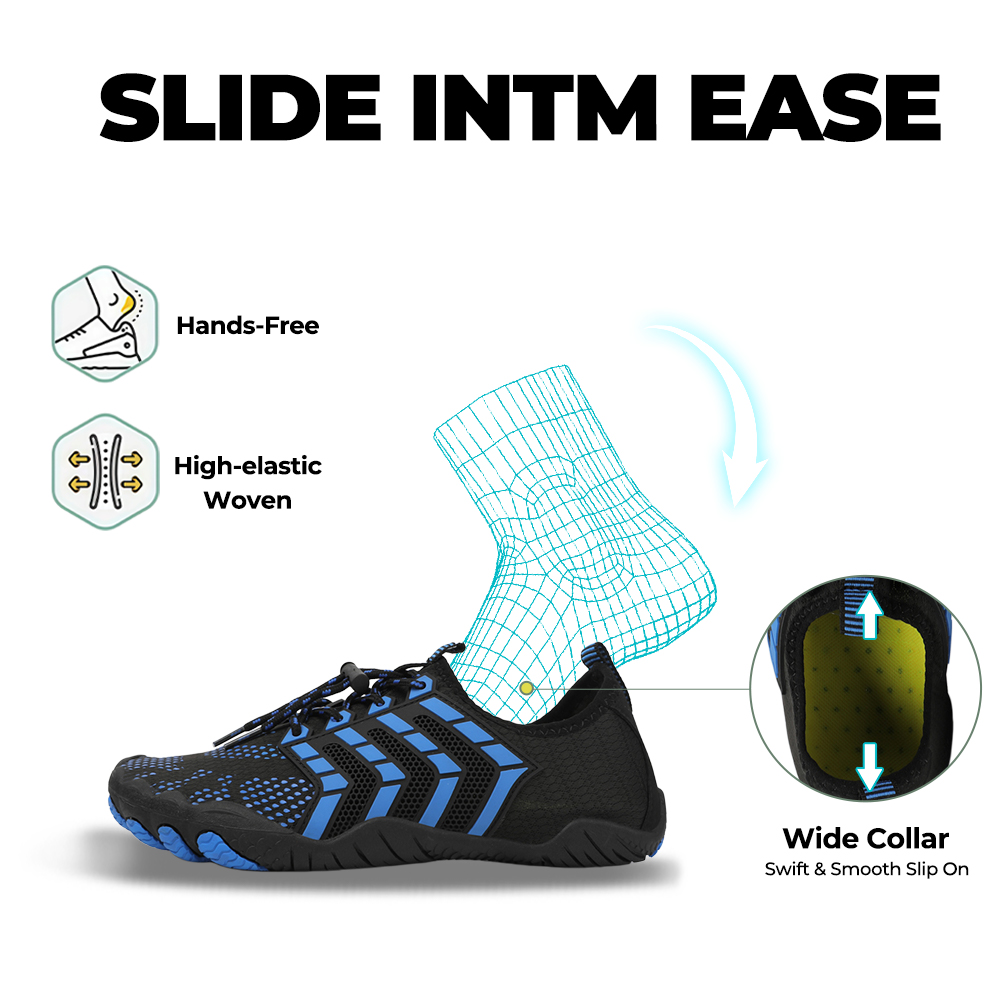 Feel Pro - healthy & comfortable barefoot shoes - Black Blue
