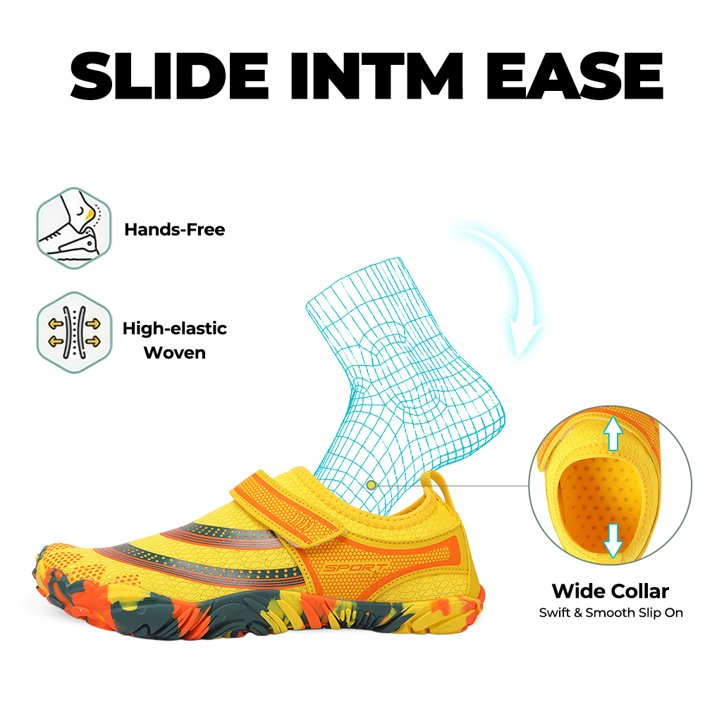 Outdoor Master - slip-resistant & comfortable barefoot shoes - Yellow