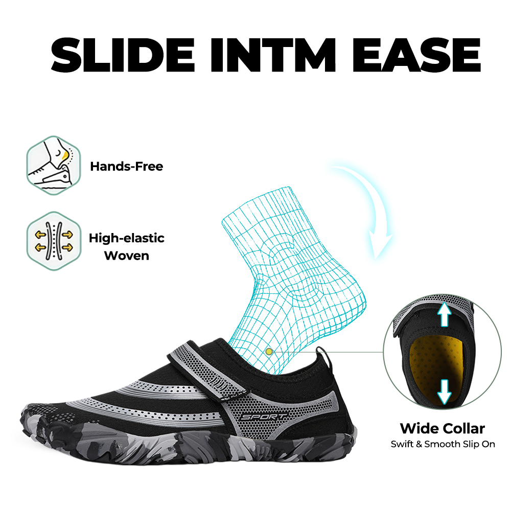 Outdoor Master - slip-resistant & comfortable barefoot shoes - Black