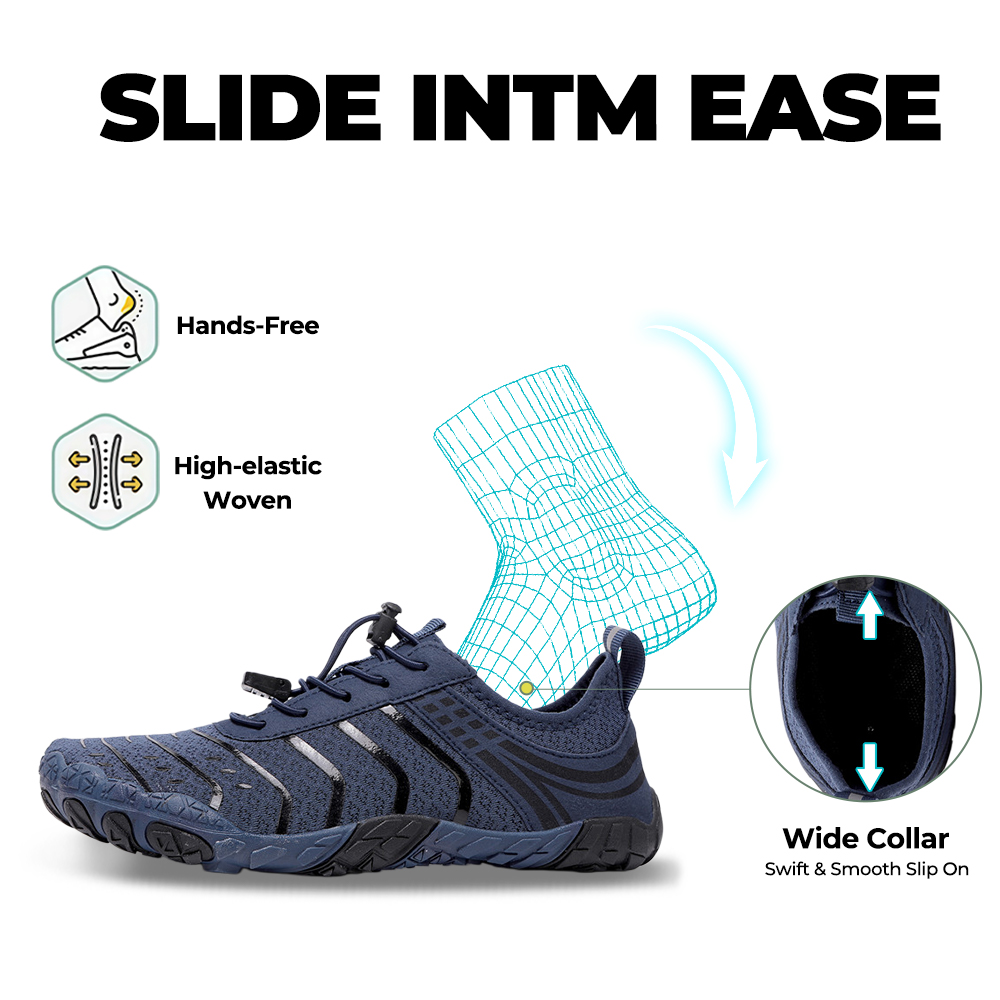 EcoComfort - Ultimate Wellness Barefoot Shoes - Dark Blue