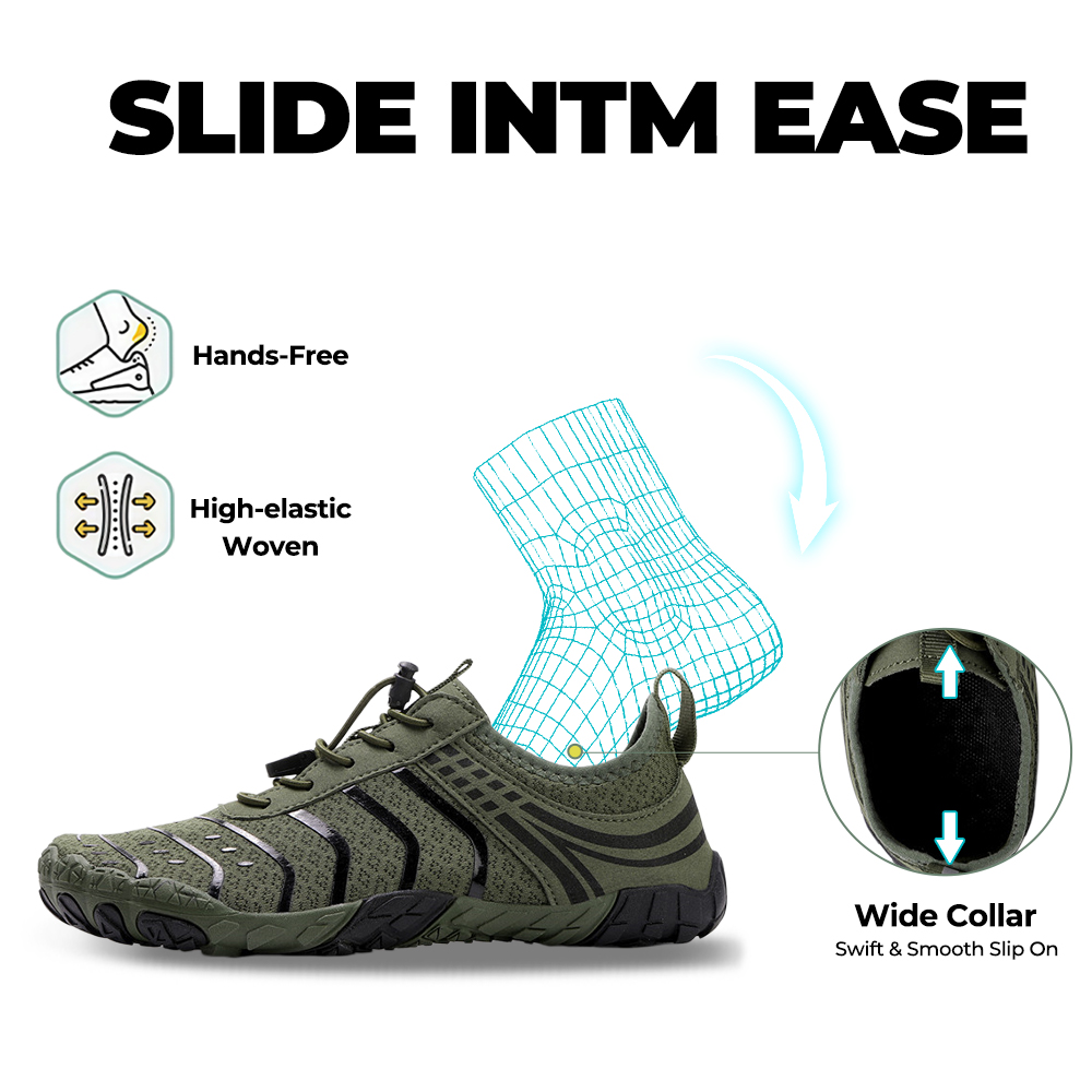 EcoComfort - Ultimate Wellness Barefoot Shoes - Army Green